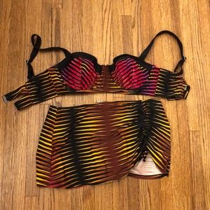 Swimsuits For All Rouched Skirted Bikini